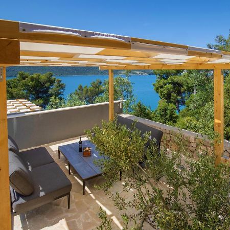 Villa Regina With Heated Pool And Sea View マリナ エクステリア 写真