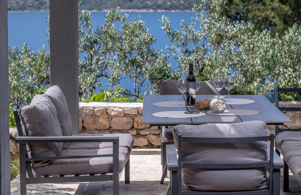 Villa Regina With Heated Pool And Sea View マリナ エクステリア 写真