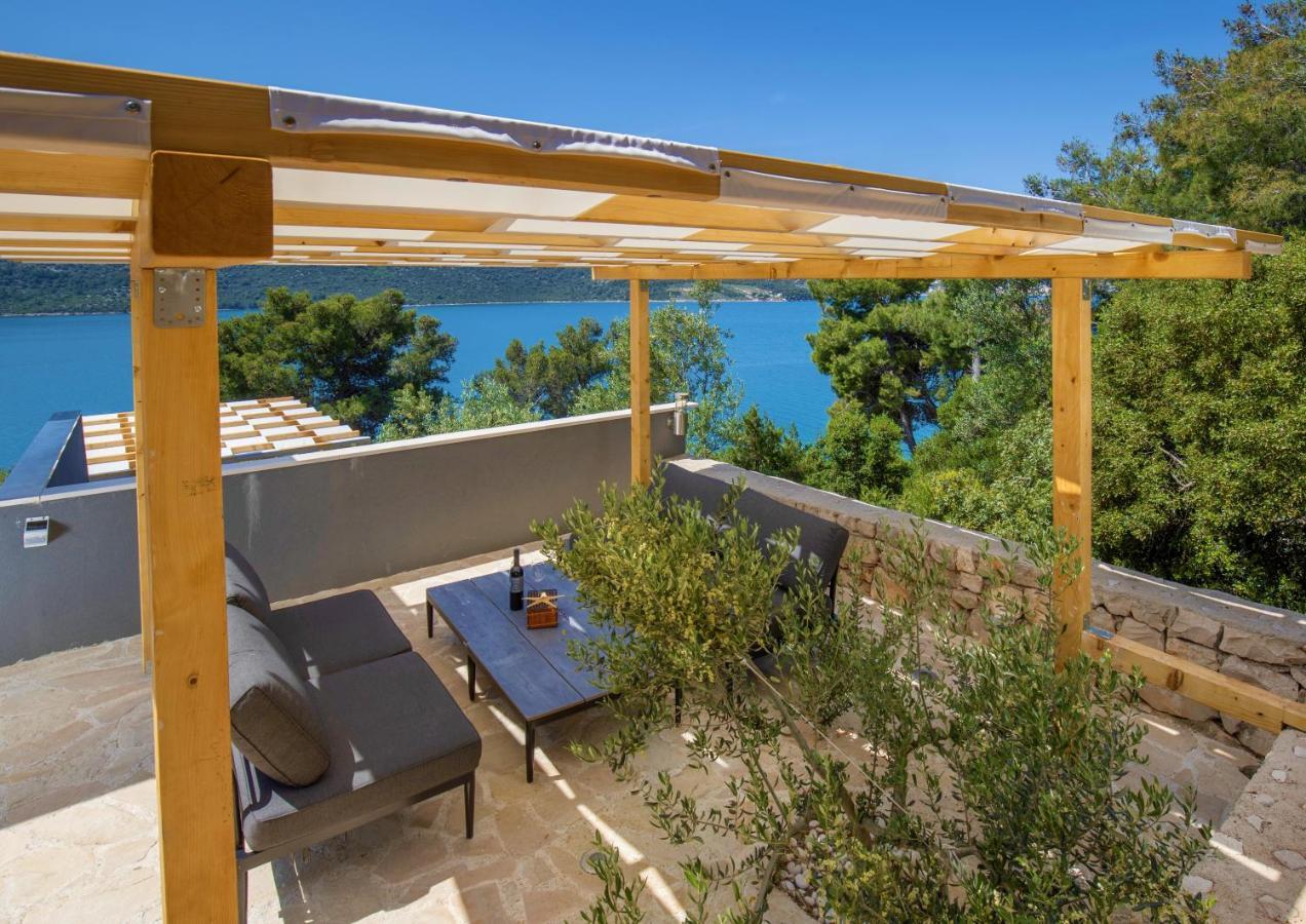 Villa Regina With Heated Pool And Sea View マリナ エクステリア 写真